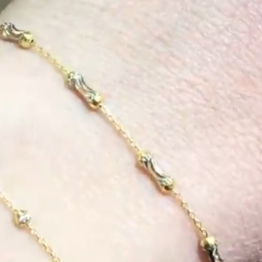 New Solid 14K Gold ball Bracelet 7” or 7.5” inches - Picture 3 of 5